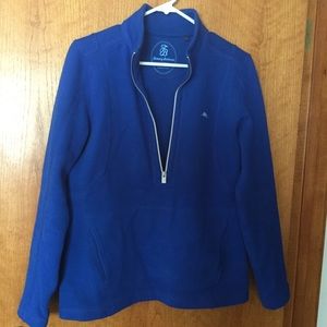 Half-zip cotton sweatshirt/sweater